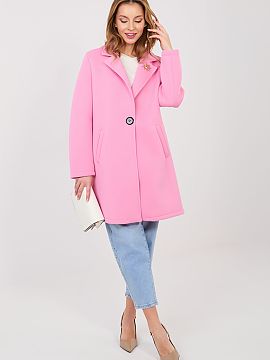 Coat Rue Paris  An elegant women\'s coat with a classic cut is the perfect choice for the transitional season, autumn, winter, and spring. The model will wo