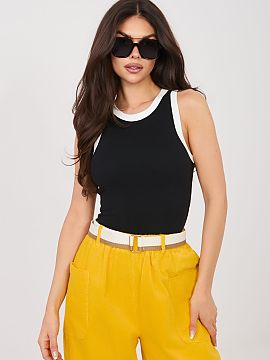 Top Sublevel  Women\'s tank top is the perfect choice for fans of casual, everyday styling. The sleeveless model with a classic, round neckline beautifull