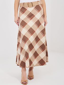 Long skirt Italy Moda  Stylish maxi skirt with a flared cut, which will work perfectly in both everyday stylizations and work outfits. The model stands out with a 