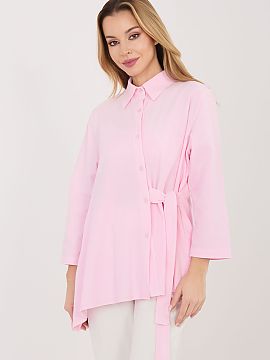 long sleeve shirt Rue Paris  Women\'s casual shirt is an elegant and comfortable proposition that works perfectly for both everyday wear and work. Its timeless, minimali