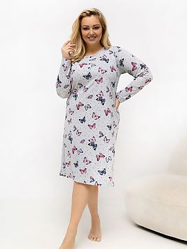 Plus Size Nightgown Forever Pink  