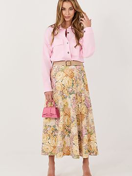 Skirt Italy Moda  Stylish midi skirt with an elegant, yet universal character. Perfect for styling for work, business meetings, and everyday wear. The model s