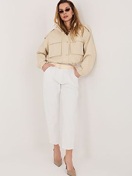 corduroy trousers Italy Moda  Women\'s corduroy trousers with an elegant cigarette cut, which will work perfectly in everyday stylizations. Made of high-quality cotton an