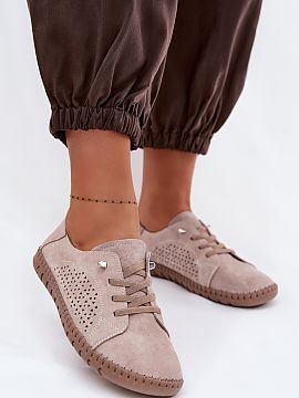 Shoes Step in style  Women\'s loafers made of natural suede are a stylish and comfortable option for everyday wear. The high-quality material gives the footwear 