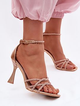 Heeled sandals Step in style  Elegant women\'s sandals are a perfect choice for special occasions such as weddings, parties, or evening outings. Set on a slim heel, they 