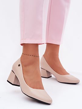 Block heel pumps Step in style  Women\'s pumps by Vinceza are a classic elegance in a modern edition. Made of eco leather, they look stylish and are an excellent choice for