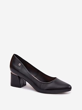 Block heel pumps Step in style