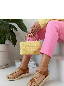 Sandals Solea  Comfortable velcro sandals are an ideal proposition for warm days for women who value comfort and functionality. Made of ecological leather,