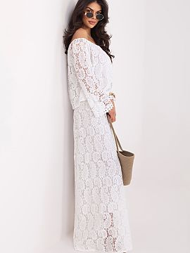 lace pants Italy Moda  Elegant, lace palazzo trousers are a stylish proposition for women who appreciate elegance and comfort. Made of delicate lace on a lining, t