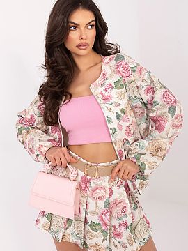 Skorts Italy Moda  Elegant skirt-shorts with a subtle, floral print, which will work perfectly in stylizations for work and for formal occasions. They combine 