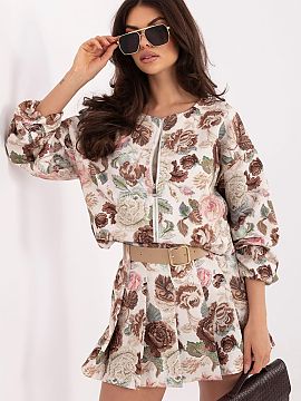 Jacket Italy Moda  Stylish women\'s bomber jacket, perfect for spring/summer season. Designed in a casual style, it will work great in everyday stylizations, a