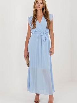 day dress Rue Paris  The flared midi dress is an ideal proposition for summer days, combining lightness, comfort, and feminine style. It will work great in every
