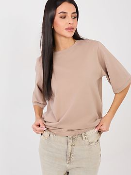 T-shirt Rue Paris  Women\'s basic or casual T-shirt is an indispensable element of everyday wardrobe. Smooth cut makes it extremely versatile and easy to style