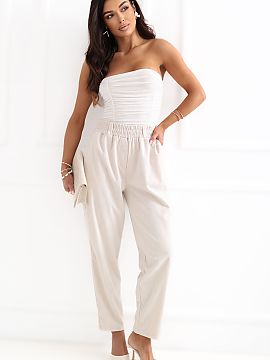 corduroy trousers Rue Paris  Corduroy paperbag pants are a stylish and comfortable option for everyday wear and work. The high waist with an elastic band beautifully acc