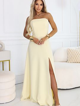 Cocktail dress Numoco  Imagine a summer party, warm light, and a stylization that looks elegant from the first step. The Elara model is a maxi dress in a buttery y