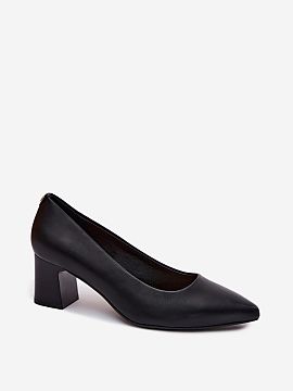 Block heel pumps Step in style