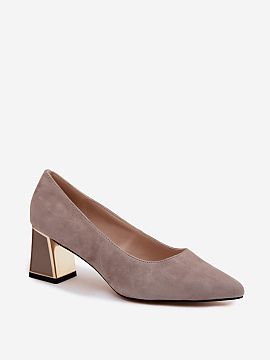 Block heel pumps Step in style