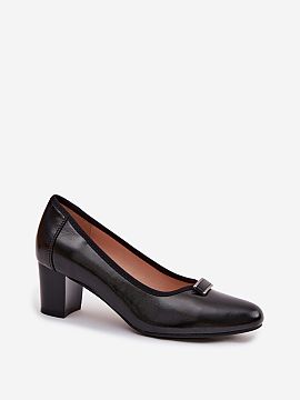 Block heel pumps Step in style