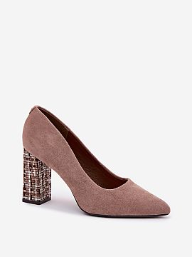 Block heel pumps Step in style