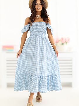 day dress Italy Moda  The Spanish dress is a light and feminine proposal ideal for the summer season and everyday stylizations. The flared cut beautifully falls i