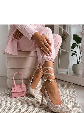 Laced stilettos Solea  Elegant lace-up high heels are a unique proposition for women who want to combine classic style with eye-catching details. Made of high-qual