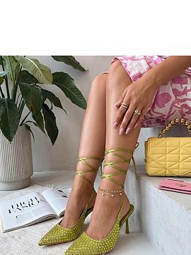 Laced stilettos Solea  Elegant lace-up heels are a unique proposition for women who want to combine classic with striking details. Made of high-quality synthetic l