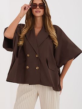 Coat Rue Paris  A short loose-fitting women\'s coat is the perfect choice for the spring/summer season for women who value comfort and freedom in styling. M