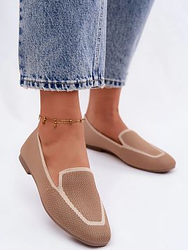 Mocassin Step in style  Women\'s moccasins made of mesh material are a light and breathable option for everyday wear. The flat cut guarantees comfort and freedom wh