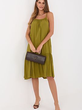 day dress Italy Moda  The summer flared dress is a light and feminine proposal perfect for everyday wear. It will work perfectly on warm days, providing comfort a