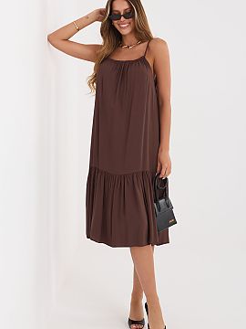 day dress Italy Moda  The summer flared dress is a light and feminine proposition perfect for everyday wear. It will work great on warm days, providing comfort an