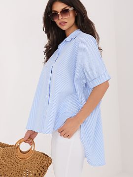 Short sleeve shirt Rue Paris  A women\'s shirt with a casual-elegant character is a stylish proposition that will work well for everyday wear, for work, as well as for mo