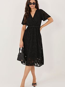 Formal dress Rue Paris  A flared cocktail dress is an elegant and extremely feminine proposition, perfect for formal occasions and for work. Made of high-quality po
