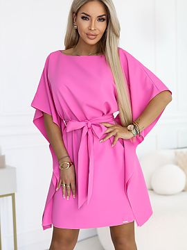 day dress Numoco  The fuchsia butterfly dress from the Numoco brand is a feminine and stylish pink dress that attracts attention with its intense color and li