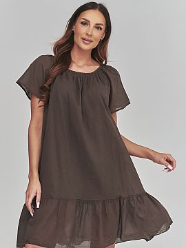 Daydress Makadamia  The loose women\'s dress is a combination of comfort, feminine style, and subtle lightness. Made of delicate, breathable fabric, it will wor