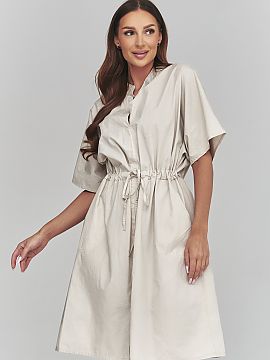 Daydress Makadamia  Stylish casual women\'s dress with a loose cut is the perfect choice for women who value comfort and timeless design. The model made of ligh
