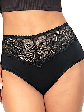Panties Donna  Cotton full briefs, high waist 243, stand out with an elevated waist that ensures a perfect fit to the silhouette and comfort throughout the