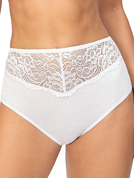 Panties Donna  Cotton full briefs, high waist 243, stand out with a raised waistline, which ensures excellent fit to the silhouette and comfort throughout 