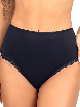 Panties Donna  Cotton women\'s full briefs 251 are a proposal for women who value comfort and subtle elegance. The full cut and high waist make the model p