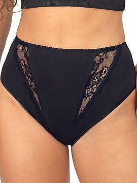 Panties Donna  Cotton high-waisted panties full 238 are made of soft, pleasant to the touch fabric, which ensures high wearing comfort throughout the day. 