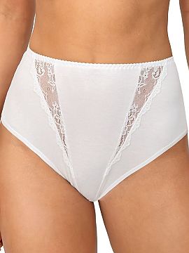 Panties Donna  Cotton high-waisted panties full 238 are made of soft, pleasant to the touch fabric, which ensures high wearing comfort throughout the day. 