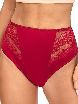 Panties Donna  Classic panties with an elegant, feminine cut, combining comfort and style. The model has a smooth back and covered sides, which ensures a p