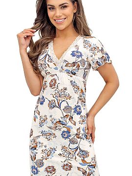 Nightshirt Donna  Nightshirt Naomi II is a combination of lightness, comfort, and subtle elegance, created for peaceful evenings and comfortable sleep. The fe