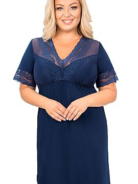 Plus Size Nightgown Donna  Nightshirt plus size Linda is a combination of subtle elegance and exceptional comfort, created for women who appreciate comfort and feminin