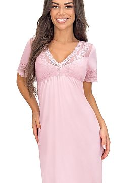 Nightshirt Donna  Nightgown Linda is a combination of subtle elegance and exceptional comfort, created with women in mind who value comfort and feminine style