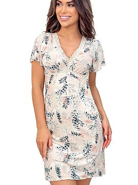 Nightshirt Donna  Nightshirt Goya is an elegant and extremely comfortable proposition for women who appreciate the combination of feminine style with wearing 