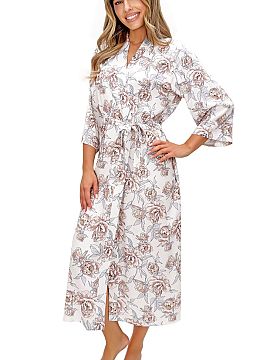 Bathrobe Donna  The long women\'s dressing gown Elizabeth is a combination of timeless elegance, comfort, and carefully crafted details. The model was creat