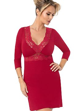 Nightshirt Donna  Nightshirt Margo is a stylish proposition for women who are looking for a combination of elegance, comfort, and subtle sensuality. Made in P