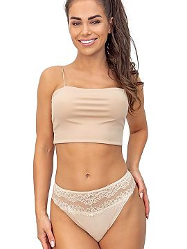 T-backs Donna  Lace strings 230 are a combination of elegance, lightness, and comfort of wearing. The model is made of soft, pleasant to the touch viscose,