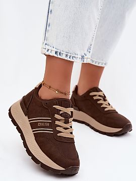 Sport Shoes Step in style  Women\'s sneakers from the Big Star brand are a trendy and comfortable option for everyday wear. Made of eco-leather, they present a stylish