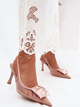 Heel sandals Step in style  Lace-up women\'s sandals are an elegant and eye-catching choice for special occasions. They are perfect for weddings, parties, family celebr